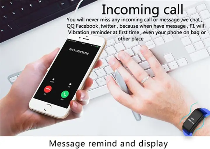 F1 умный Браслет, умный Браслет, фитнес-пульсометр, пульсометр, измерение артериального давления, счетчик шагов, IP67, водонепроницаемые часы