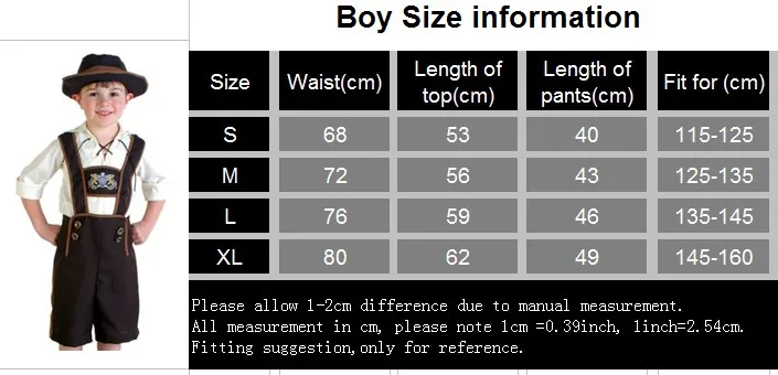 Boy size