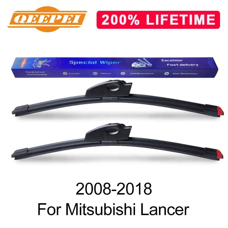 QEEPEI Replace Wiper Blade For Mitsubishi Lancer 2008-2018 Silicone Rubber Windshield Windscreen Auto Car Accessories | Автомобили и