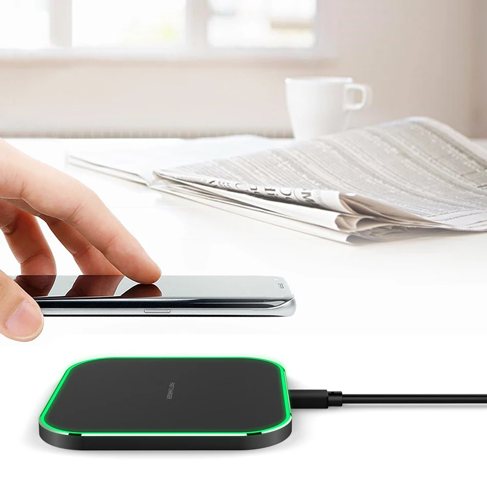 !ACCEZZ 7.5W Portable Qi Wireless Charging For iPhone X 8 XS Max XR Phone Charger 10W For Huawei Samsung Galaxy S9 S8 Plus Note9 (2)