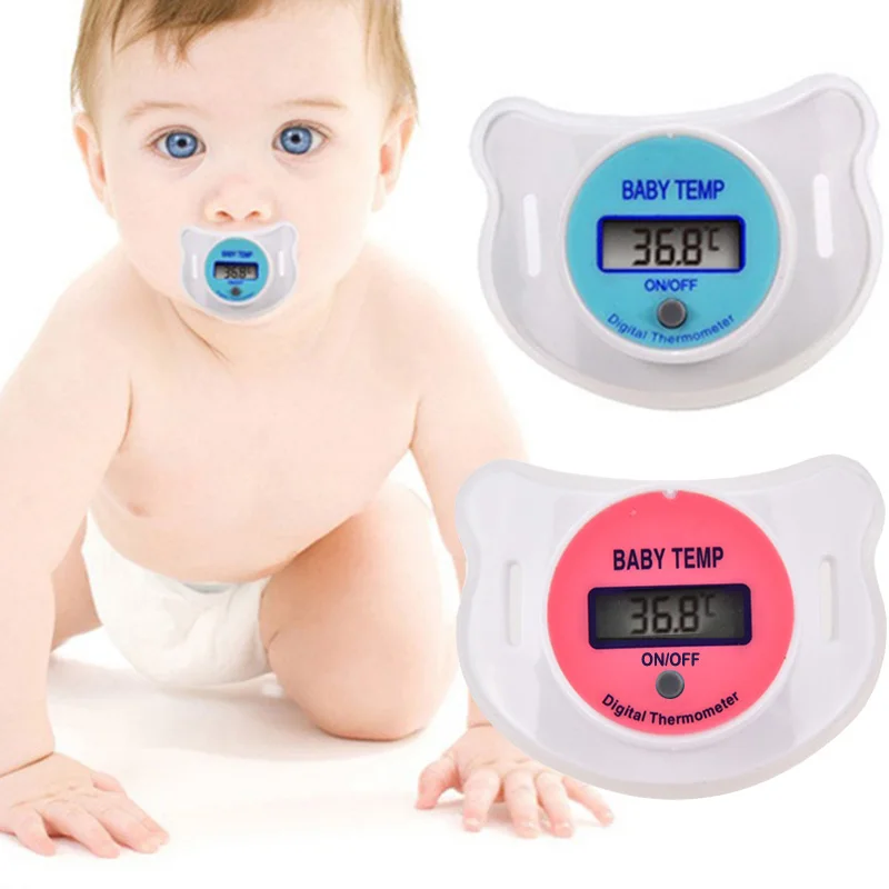 Безопасная Детская цифровая силиконовая соска Термометры lcd медицинская соска температура рта Детский термометр монитор здоровья