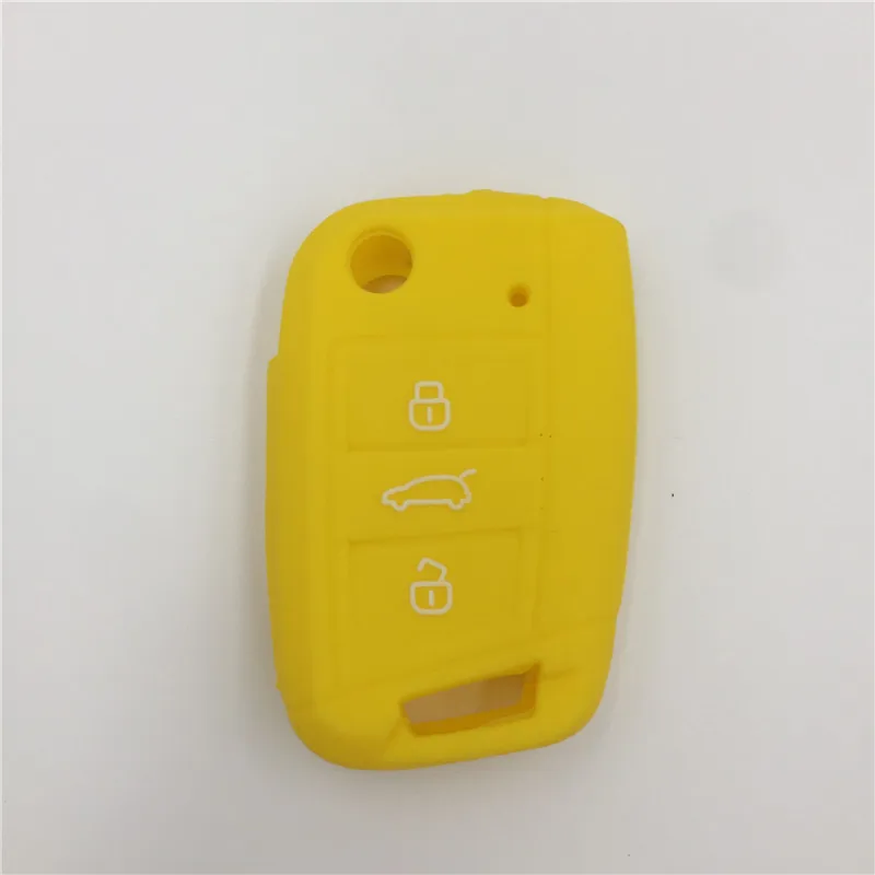 Силиконовый защитный чехол для ключа VW Polo golf 7 MK7 Skoda Octavia combi A7 SEAT Leon Ibiza CUPTRA|silicone key