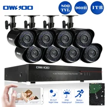 OWSOO Full 960 H/D1 8CH DVR 800TVL CCTV камера система с 1 ТБ HDD 8 шт. наружная инфракрасная камера системы безопасности 8CH DVR записывающий комплект