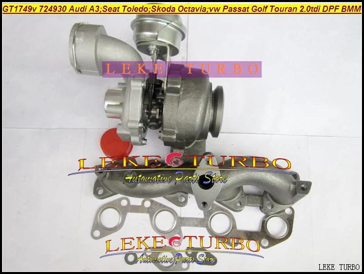 GT1749V 724930-5009S 724930 Turbo Turbocharger For AUDI A3 Seat Toledo Skoda Octavia VW Passat Golf Touran 2.0L TDI DPF BMM BKD (1)