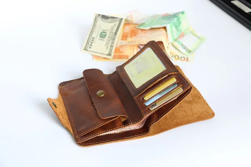 Для мужчин бумажник кожаный бумажник длинный кожаный бумажник 002 оптом crazy horse кожаный кошелек