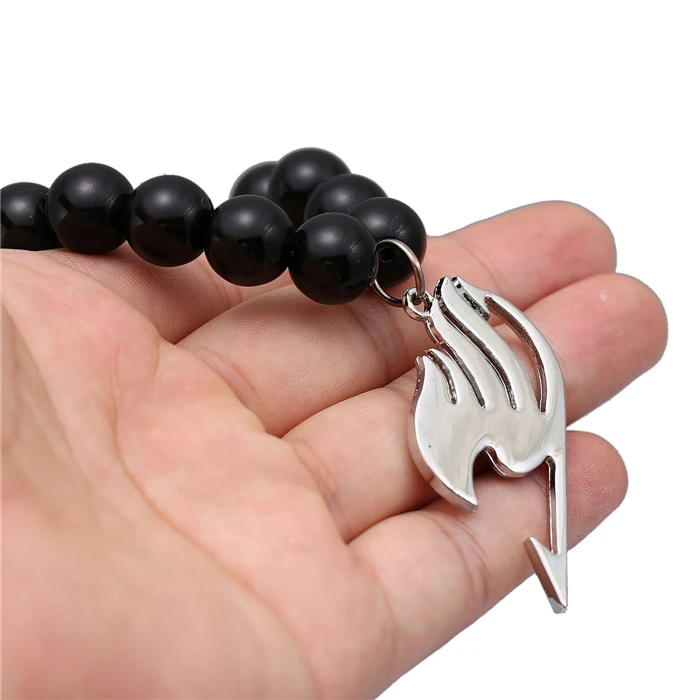 Fairy Tail Black Onyx Beads Bracelet