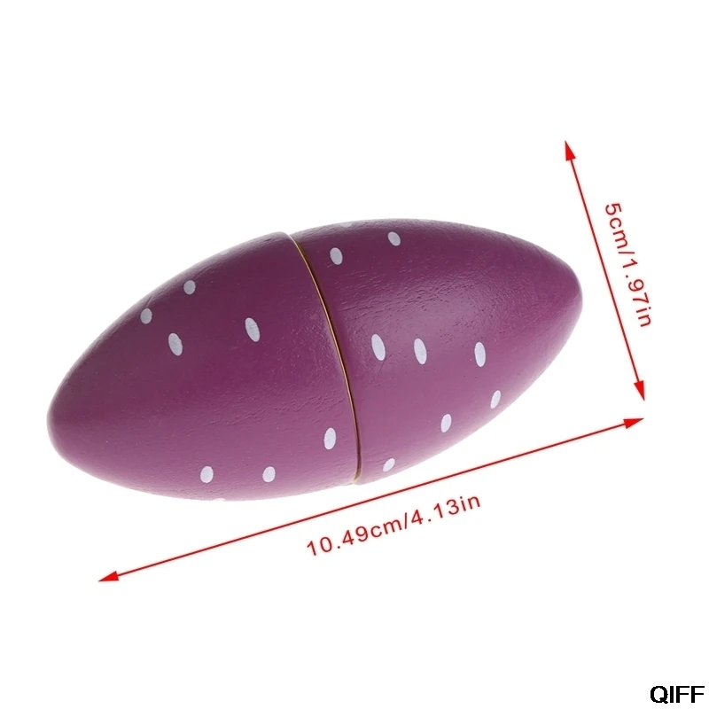 Прямая поставка,, деревянная резка, еда, фрукты, измельчение, ролевые игры, обучающая игрушка, подарок для детей, May06