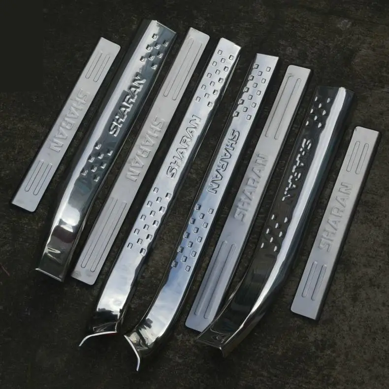 

Automotive accessories 304 stainless steel Internal External Scuff Plate/Door Sill for 2012-2015 Volkswagen Sharan