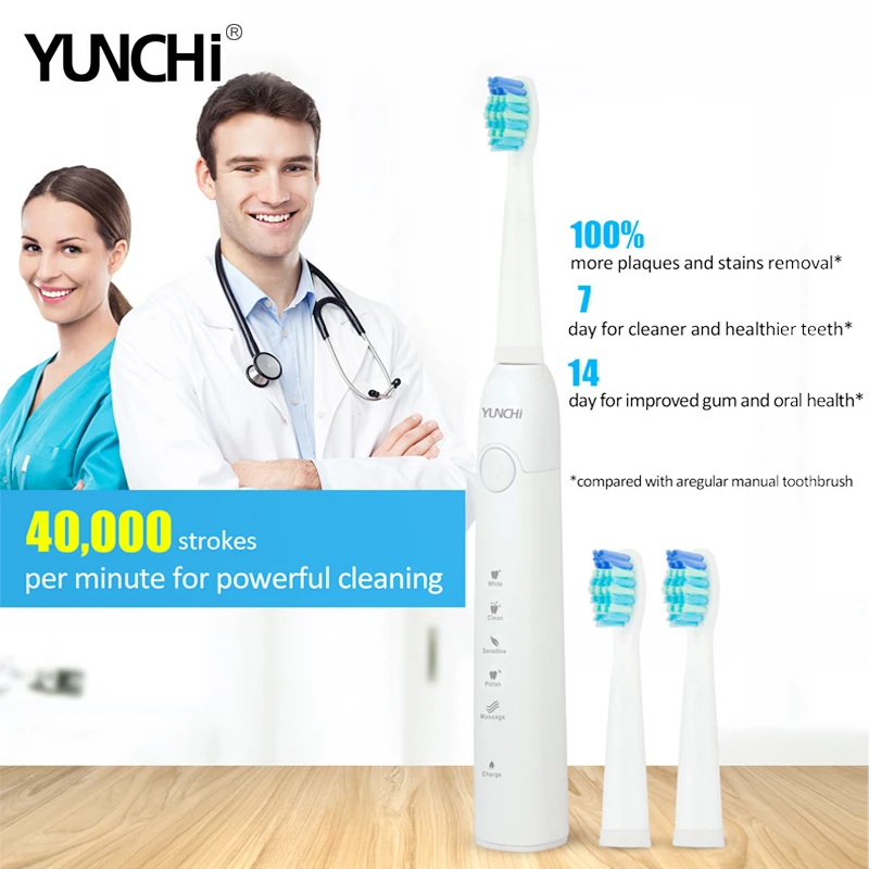 Electric Toothbrush Sonic Adult Timer Brush 5 Mode USB Charger Rechargeable Tooth Brushes and Replacement Heads Waterproof Gift Electric Toothbrush Sonic Adult Timer Brush 5 Mode USB Charger Rechargeable Tooth Brushes and Replacement Heads Waterproof Gift