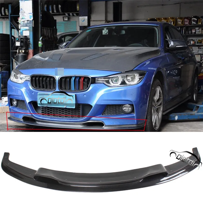 OLOTDI Carbon Fiber ST Front Lip Spoiler Bumper lip Apron for BMW F30 M Tech Splitter Auto Tuning | Автомобили и мотоциклы