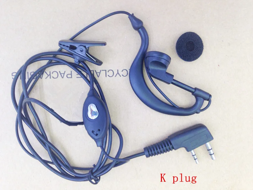 Honghuismart K Подключите наушники для Kenwood Baofeng bf888s, BF-UV5R, bf-uv82, Quansheng Puxing и т. д. Портативная рация