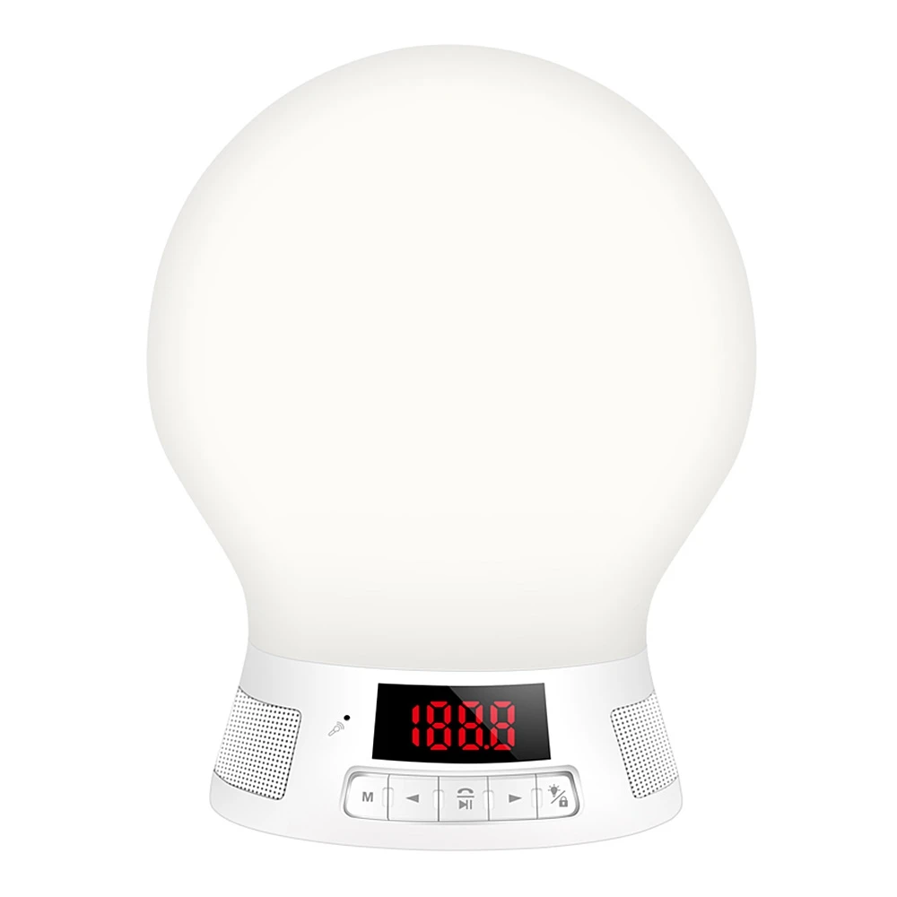 Bl10t Smart LED Bluetooth Light Touch Сенсор Регулируемый цифровой Дисплей MP3 плеера ночник 6 10 м