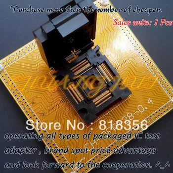 

NEW CH-QFP128-0.4Test socket FPQ-128-0.4-02 Programmer Adapter TQFP128/QFP128/FPQ128 pitch=0.4mm