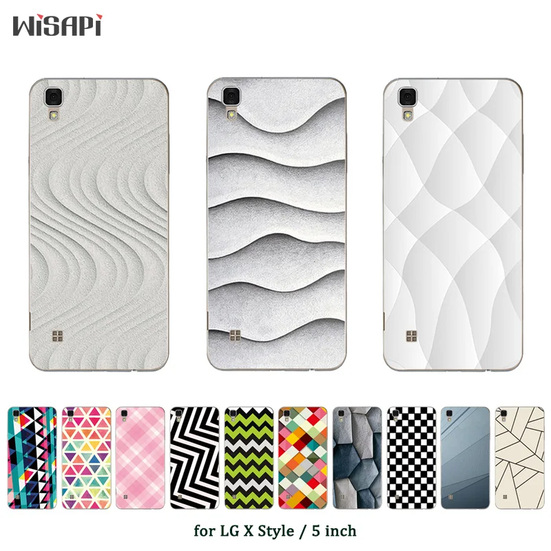 

Soft TPU Coque For LG X Style Case Cover Square Printed Phone Cases For LG X Style K200DS 5.0" Capa For LG X Skin F740L