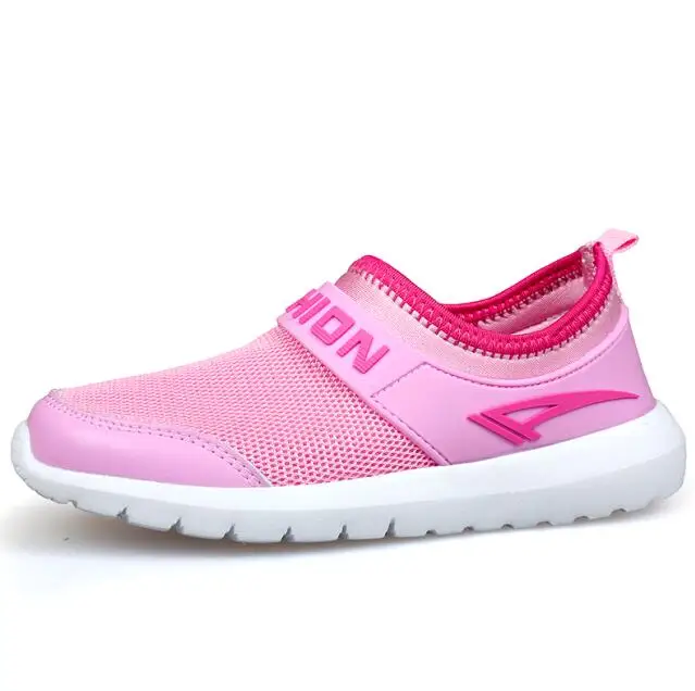 KDL-1728 Pink Летние сетчатые Дышащие Девушки кроссовки Детские Удобные прогулочная обувь детская спортивная обувь для мальчиков Уличная обувь - Цвет: KDL-1728 Pink