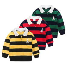 Детские хлопковые рубашки с воротником на осень и весну, рубашки для мальчиков, новые модные топы с длинными рукавами, одежда для детей, рубашки для мальчиков