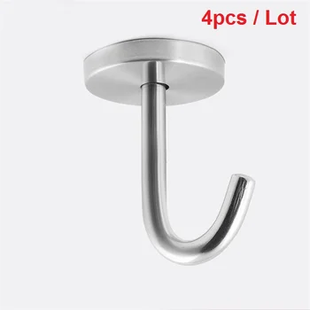 

4pcs Stainless Steel Wall Mounted Coat Clothes Hooks Hat Robe Holder Rack Hook Wall Hanger Coat Hooks Bathroom Kitchen Accessory