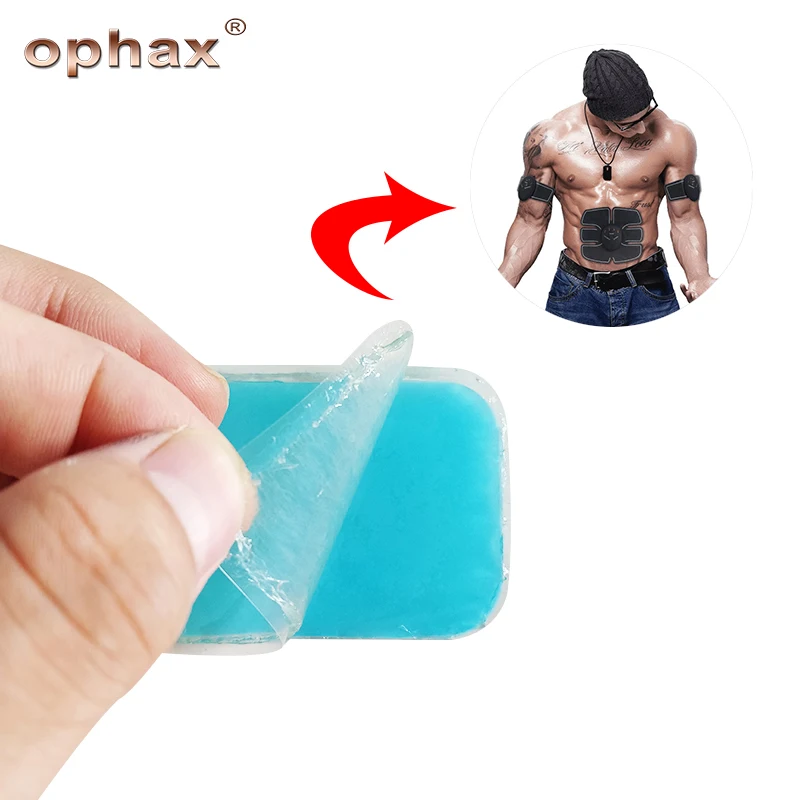 OPHAX EMS Trainer ABS Gel Pad Replacement Muscle Stimulator Gel Sheet