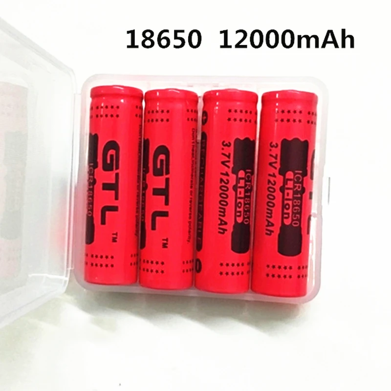

100% New Original NCR18650B 3.7 V12000 mah 18650 Lithium Rechargeable Battery Large Capacity GTL EvreFire
