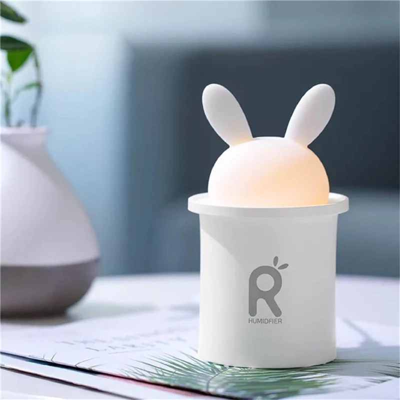 

Orignal Cute Rabbit Mini USB Humidifier Ultrasonic Aromatherapy Essential Oil Diffuser Mist Maker Fogger Air Humidifier For Home