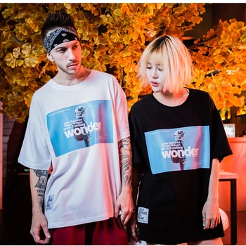 

Summer Printed Couple Tshirt Men White Harajuku Streetwear Tee Shirt Homme Vintage Men T Shirt Oversized Hip Hop Boyfriend Gift