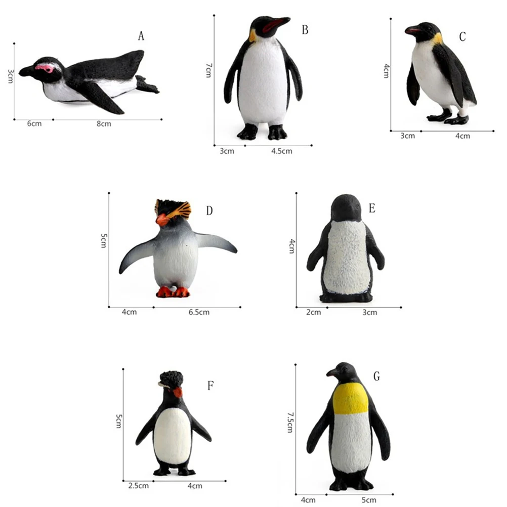 

Action Figure Penguin Simulation Models Ocean Animal Model Kids Educational Early Learning Preschool Plastic Action Figures Toy