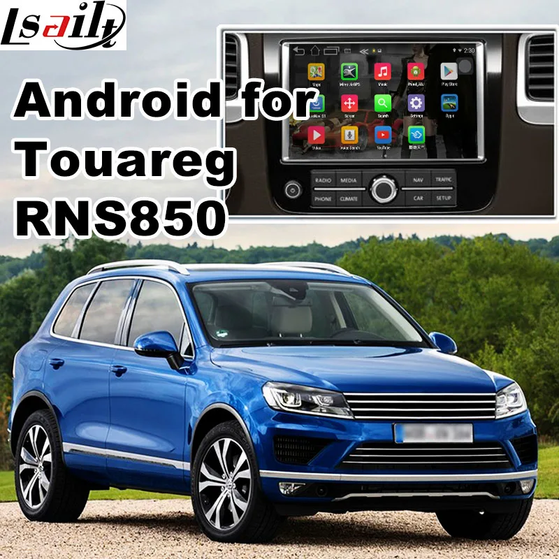 Android GPS navigation box for Volkswagen Touareg RNS850 system video interface box mirror link youtube waze