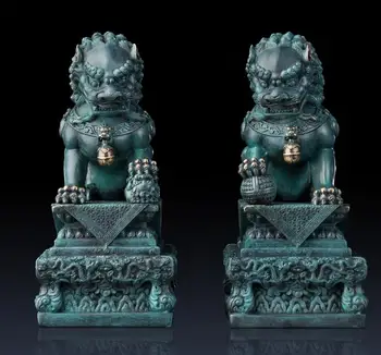 

China Feng Shui creative Copper Lion crafts decoration
