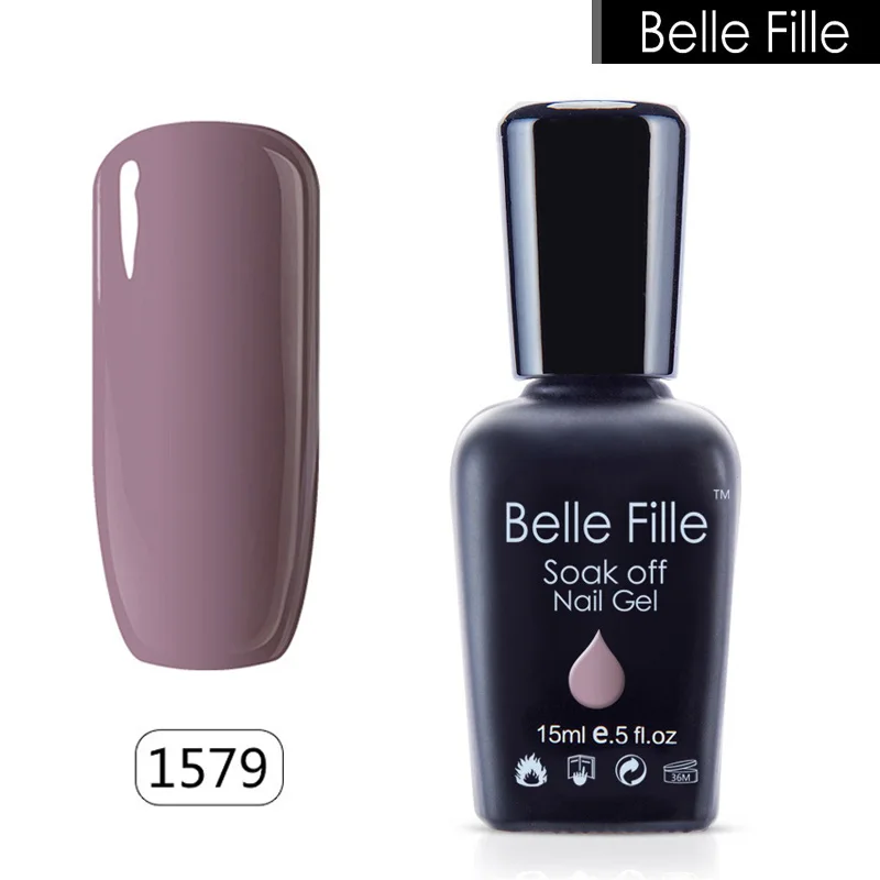 BELLE FILLE Nail Art Design UV Gel Earth Green Pear Color Trend Olive Soak Off Gel Nail Polish UV LED Lamp Manicure Gels Art