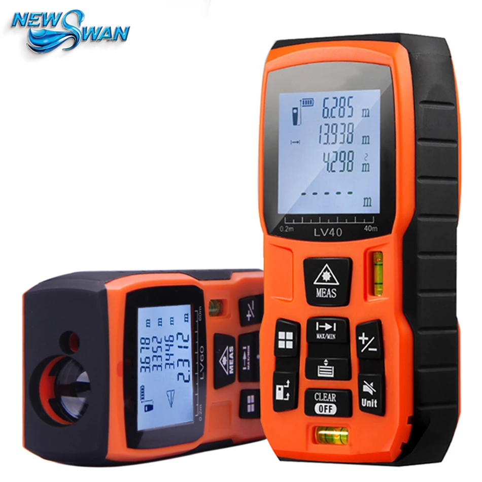 Laser Rangefinder 40m 50m 60m 80m 100m120m Digital Laser Distance Meter Battery-powered Laser Range Finder Distance Measurer