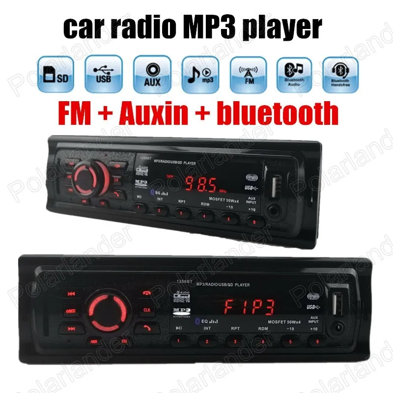 Автомагнитола 1 din с поддержкой bluetooth FM радио разъемом Aux USB и слотом для SD карты|phone