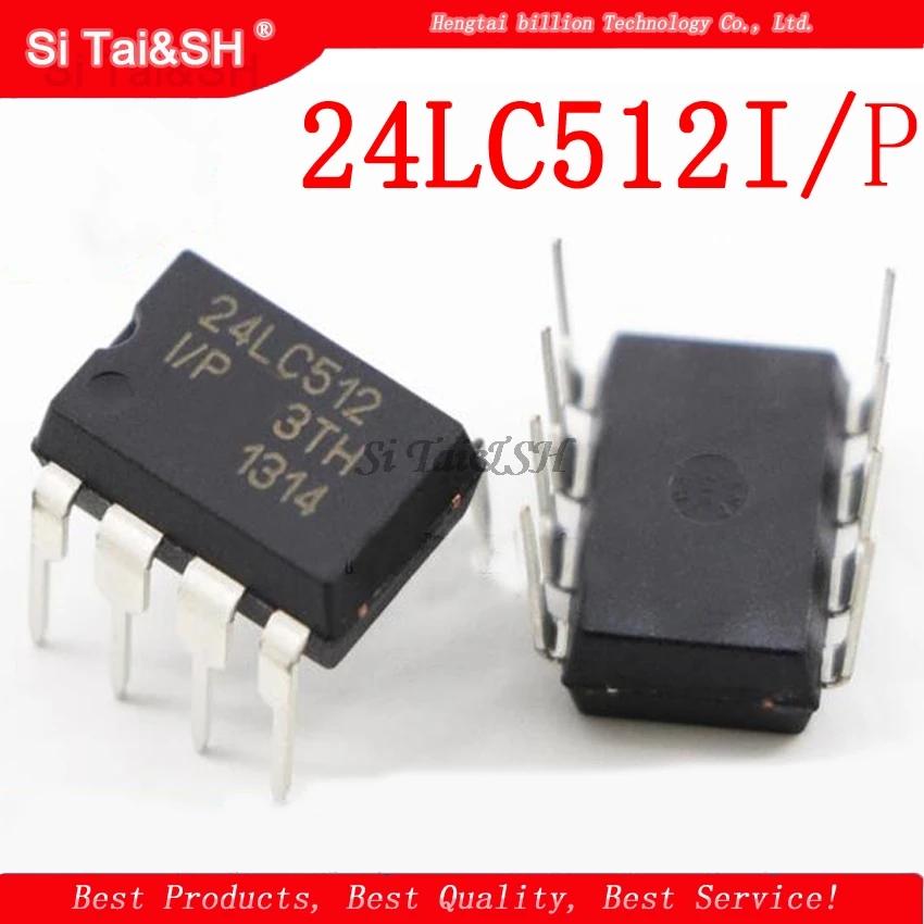 1 шт./лот 24LC512I/P 24LC512 512K I2C серийный EEPROM