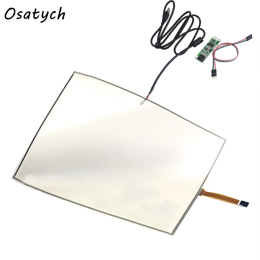 5PCS 4:3 Foldable and Flexible 17Inch 355*288mm Ultra-thin 0.5mm Four-wire Resistive Touch Screen+ with USB Controller Kit | Компьютеры и