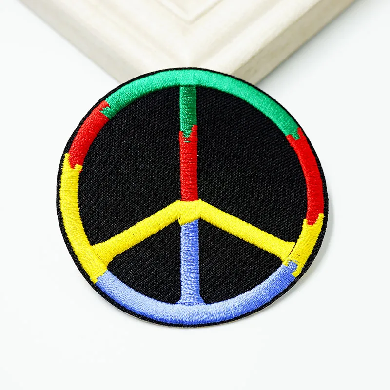 Патчи с вышивкой Мир мира (Размер: 7 5x7 5 см)|iron on embroidered patch|iron onapplique diy |