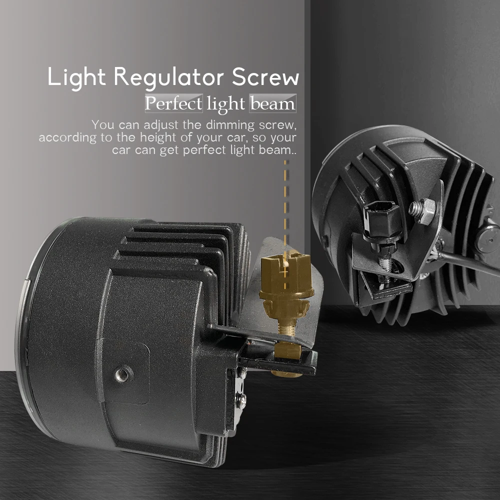  4in1 Car Multifunction LED Fog Light Headlight High Low Beam DRL Intelligent Switch 5000LM 12V For  - 33062651394