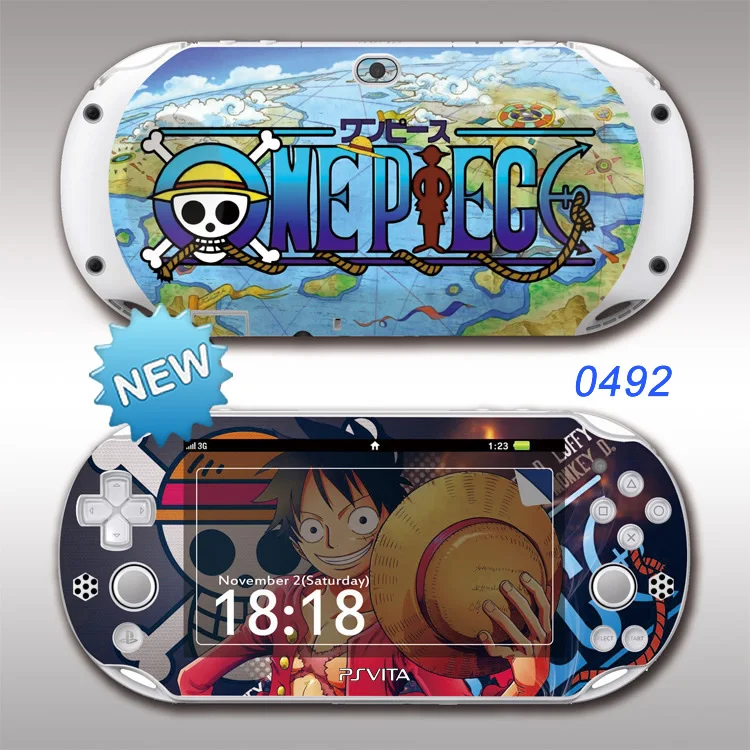 Передняя и задняя защитная пленка PSV2000 s чехол для sony PS vita 2000 one piece PSV2000 Наклейка Виниловая наклейка протектор