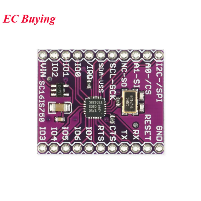 SC16IS750 CJMCU 750 Single UART IIC I2C с интерфейсом Bus/SPI для программируемого IO порта