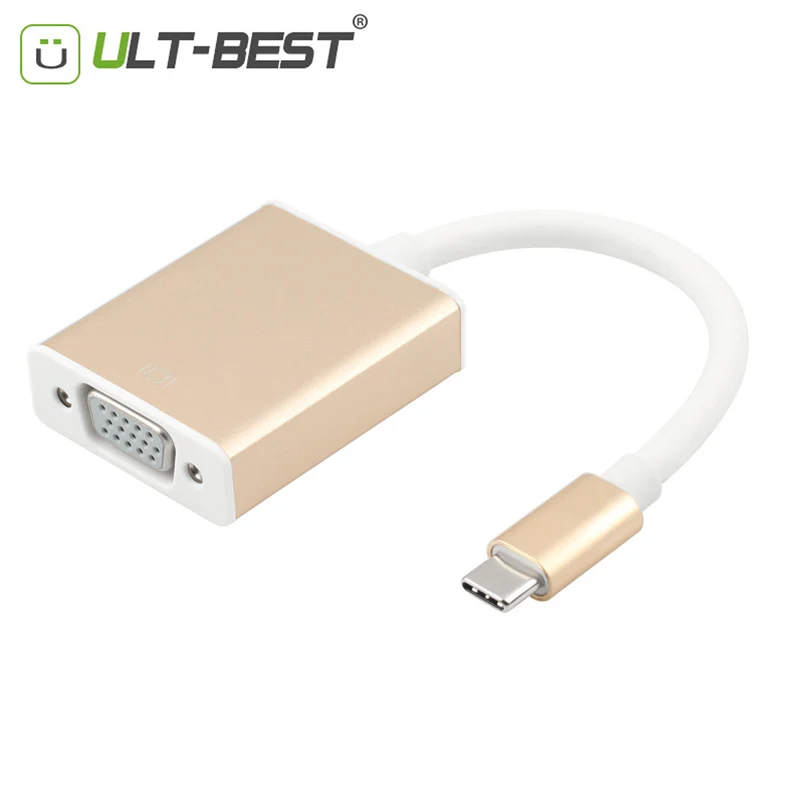 Ульт Лучший USB Type C адаптер 3 1 папа VGA Женский конвертер кабель для нового MacBook