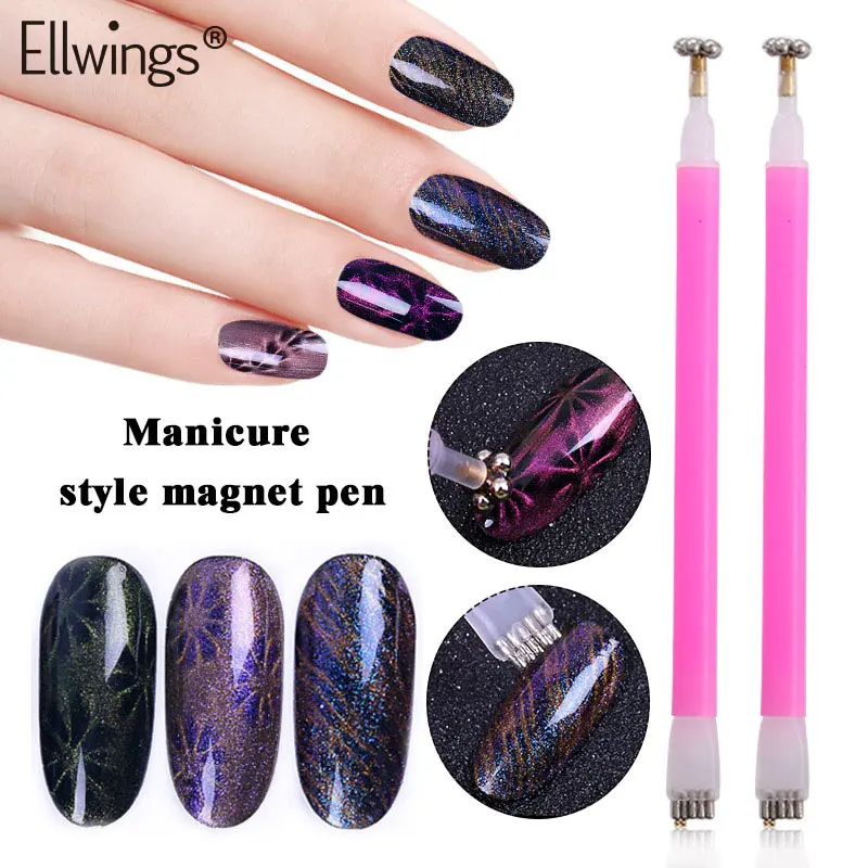 Ellwings 1 шт. двойной магнит перо цветок эффект магнитная палочка для 3D кошачий глаз