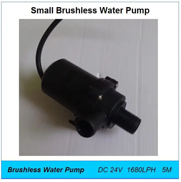 

Small Water Pump DC 24V 50W Flow 1680LPH Lift 5M,Hot Water Circulation,Fountain Electric Centrifugal Pumps