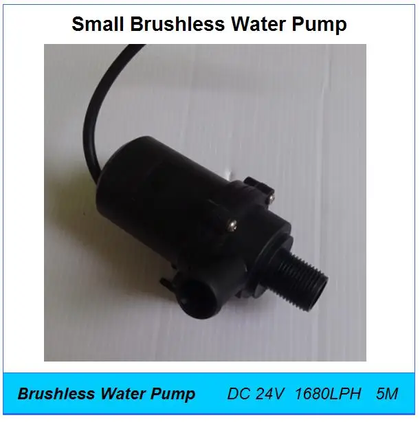 

Free Shipping,Small Water Pump DC 24V 50W Flow 1680LPH Lift 5.5M,Hot Water Circulation,Fountain Electric Centrifugal Pumps