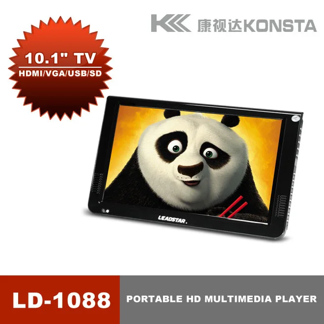 

2017 New HD TV 10 Inch Leadstar DVBT/DVBT2&Analog /ATSC/ISDB Mini Led HD Portable TV All In 1 HDMI IN AV Out Support USB