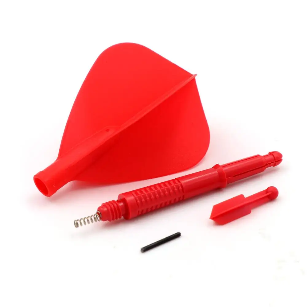

CUESOUL KOFF AK6 Dart Stem with AK4 Moulded Dart Flights,Red Dart Flight Kite Shape