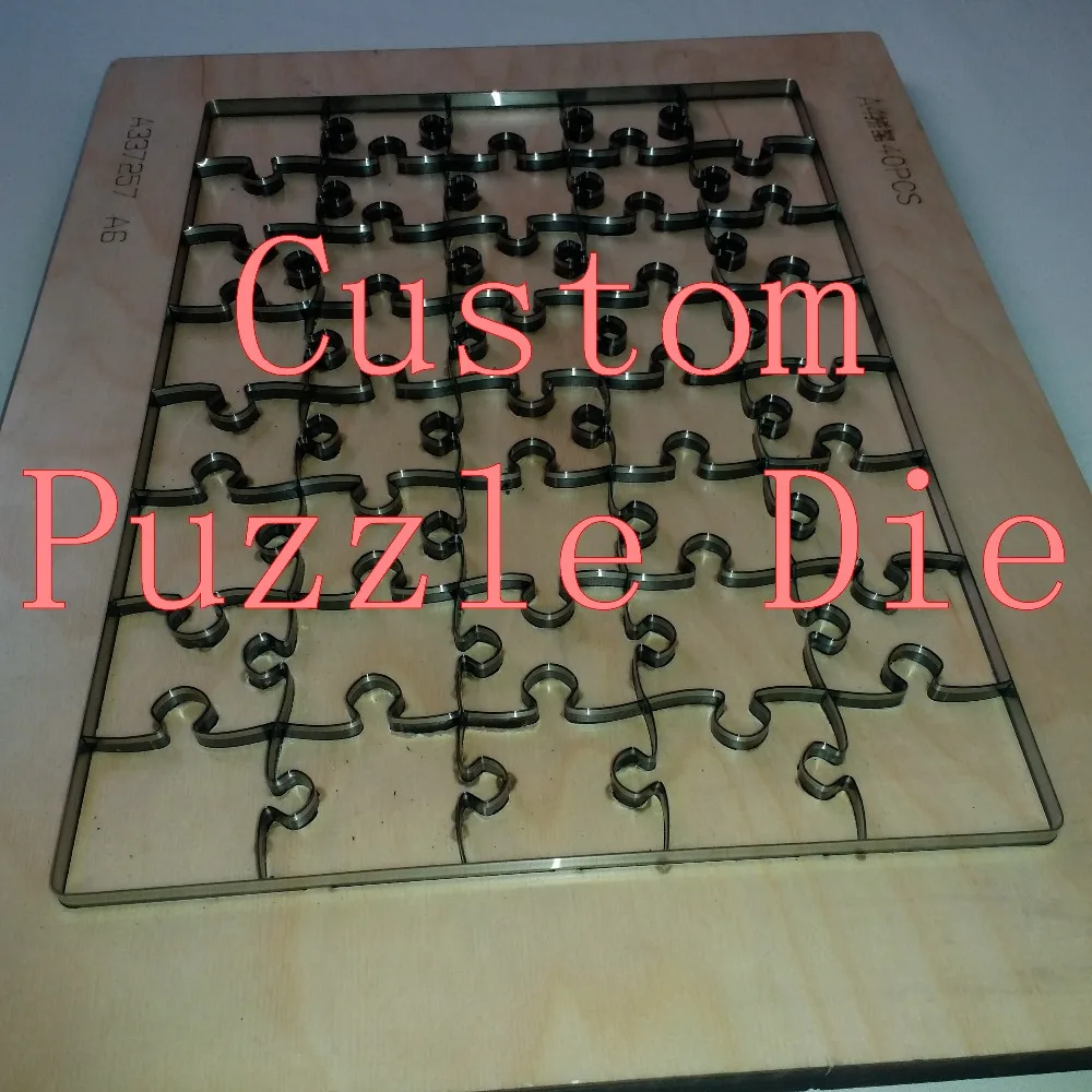 

Custom Puzzle Die as your size and design Puzzle Steel Rule Die Used For Make Jigsaw puzzles