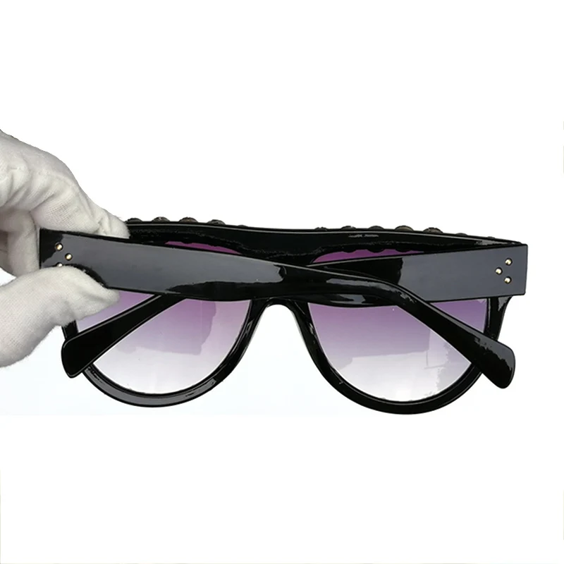 Новые плоские солнцезащитные очки со стразами очки женские квадратные солнцезащитные очки для женщин Модный известный бренд очки gafas de sol