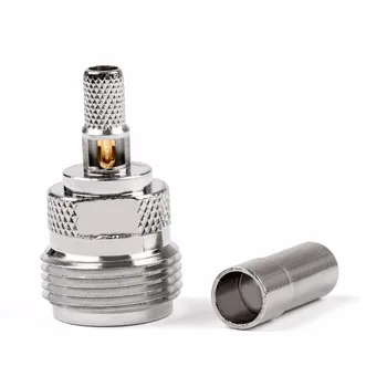 

Areyourshop N Female Jack Crimp RG58 RG142 LMR195 RG400 Cable Connector 10Pcs 50ohm Nickel Plating