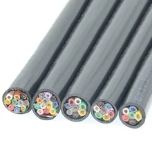 5 м чистая медь 0,3 0,5 0,75 1 квадратный 10 core RVVP экранированный кабель для аудио, инвертора и, сигнала тревоги провода звука