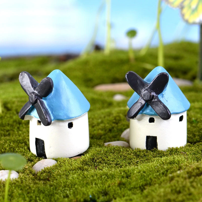 Decoration Gardening Miniature Micro Landscape Small Windmill Castle House Decoration Gardening Miniature Micro Landscape Small Windmill Castle House