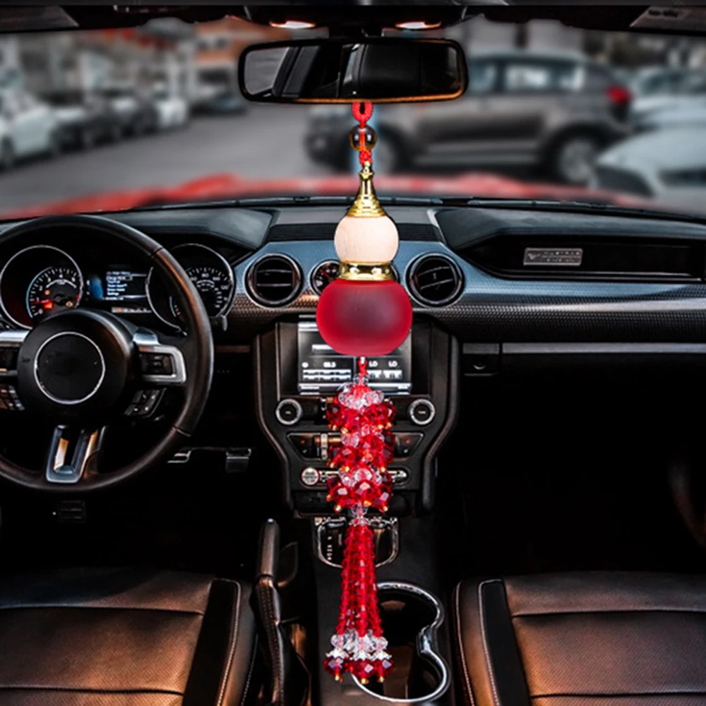 

Car Perfume Pendant Gourd Fragrance Air Freshener Auto Rearview Mirror Trim Decoration Accessories Diffuser Essential Oil Gifts