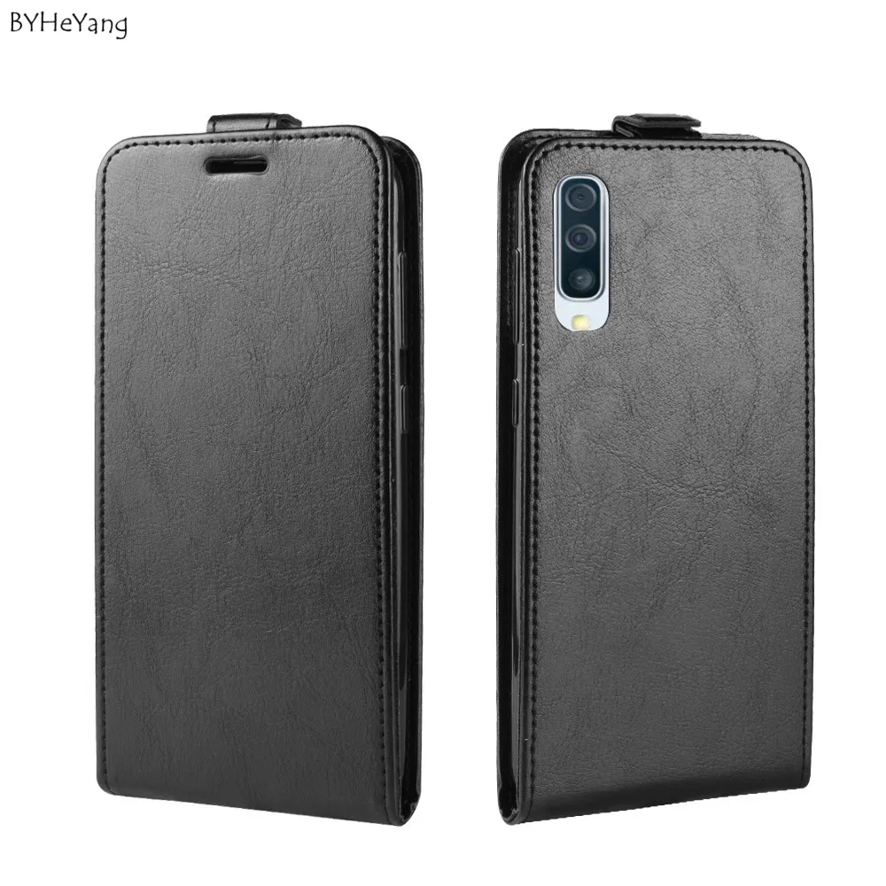 Для samsung Galaxy A50 чехол вертикальный искусственная кожа и силикон держатель для карт чехол для телефона для Galaxy A50 50 SM-A505F A505 a505f Чехол-книжка